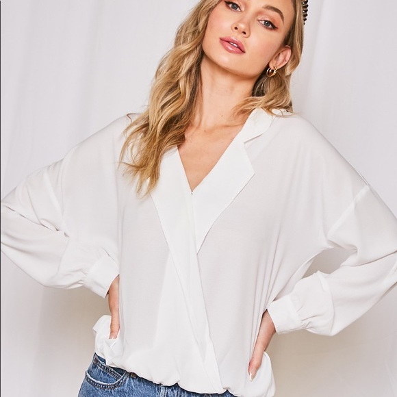 Son Paises Tops - Off White Long Sleeve Blouse